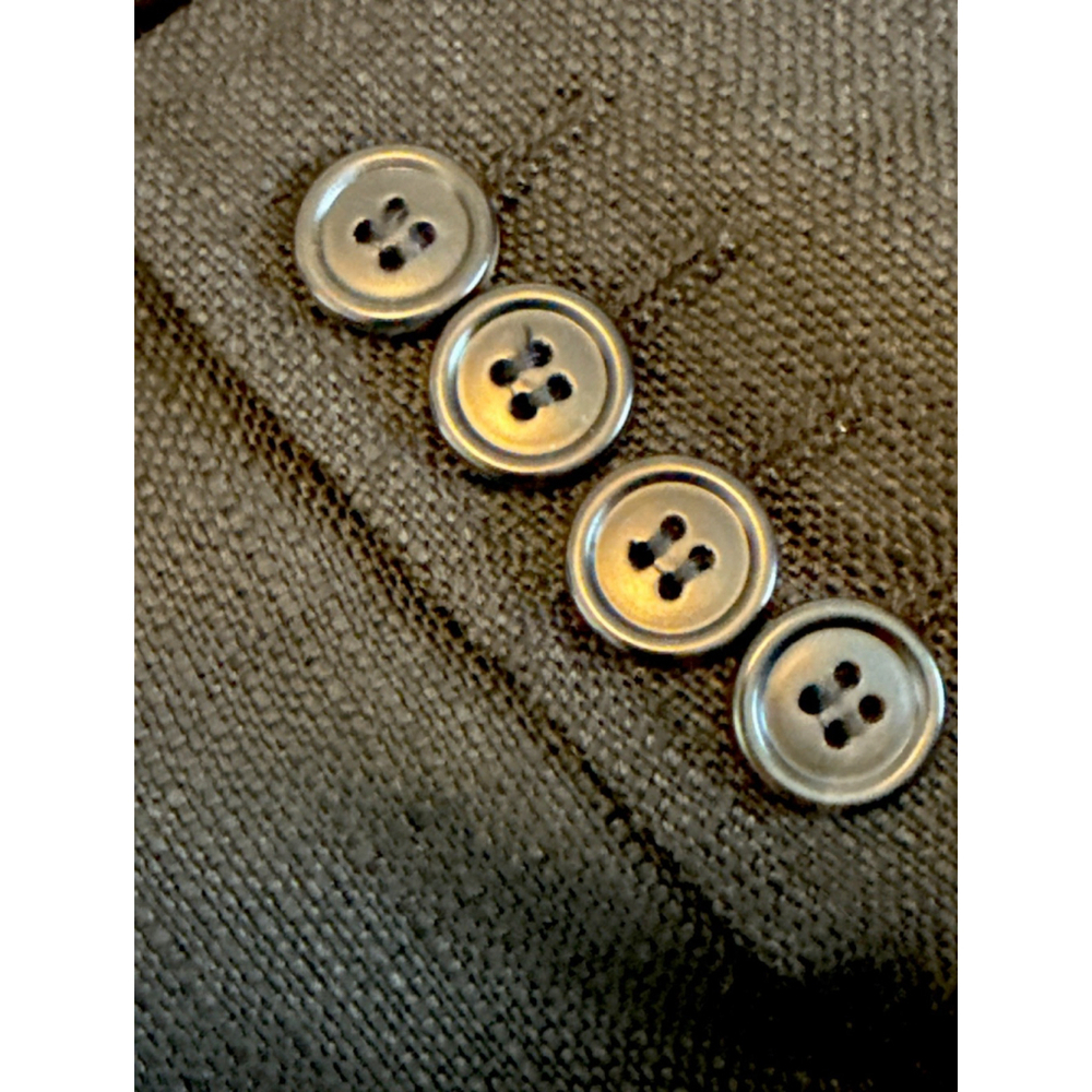 Dolce Gabbana Black Linen Blazer Jacket Size 48 Italy - Picture 8 of 8